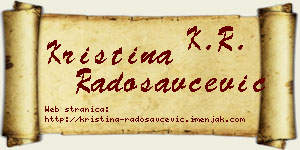 Kristina Radosavčević vizit kartica